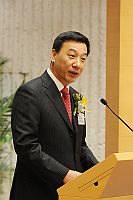 國家教育部社會科學司副司長張東剛教授致辭。